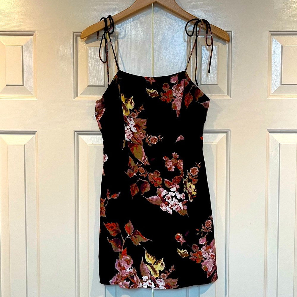 Lulus Dark Floral Mini Dress